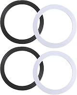 Fuitke 4Pcs Sink Plug Rubber Seal 110mm O Rings Strainer Gasket Black White view 7