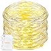 String Lights,Oak Leaf 60LEDs Led Fairy Starry Light Silver Wire Rope Lights 9.8ft for Bedroom Party Wedding Home DIY,Batteries Powered,Timer Function