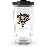 Tervis Made in USA Double Walled NHL Pittsburgh Penguins Insulated Tumbler Cup Keeps Drinks Cold & Hot, 16oz, Primary Logo