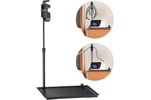 AIFEEDI CPAP Protector Mat - CPAP Hose Holder Bedside Organizer - CPAP Hose Hanger with Retractable Hook for CPAP Mask & Tube,Keep cpap supplies neat and tidy, Enhances Sleep Quality (Matte Black)