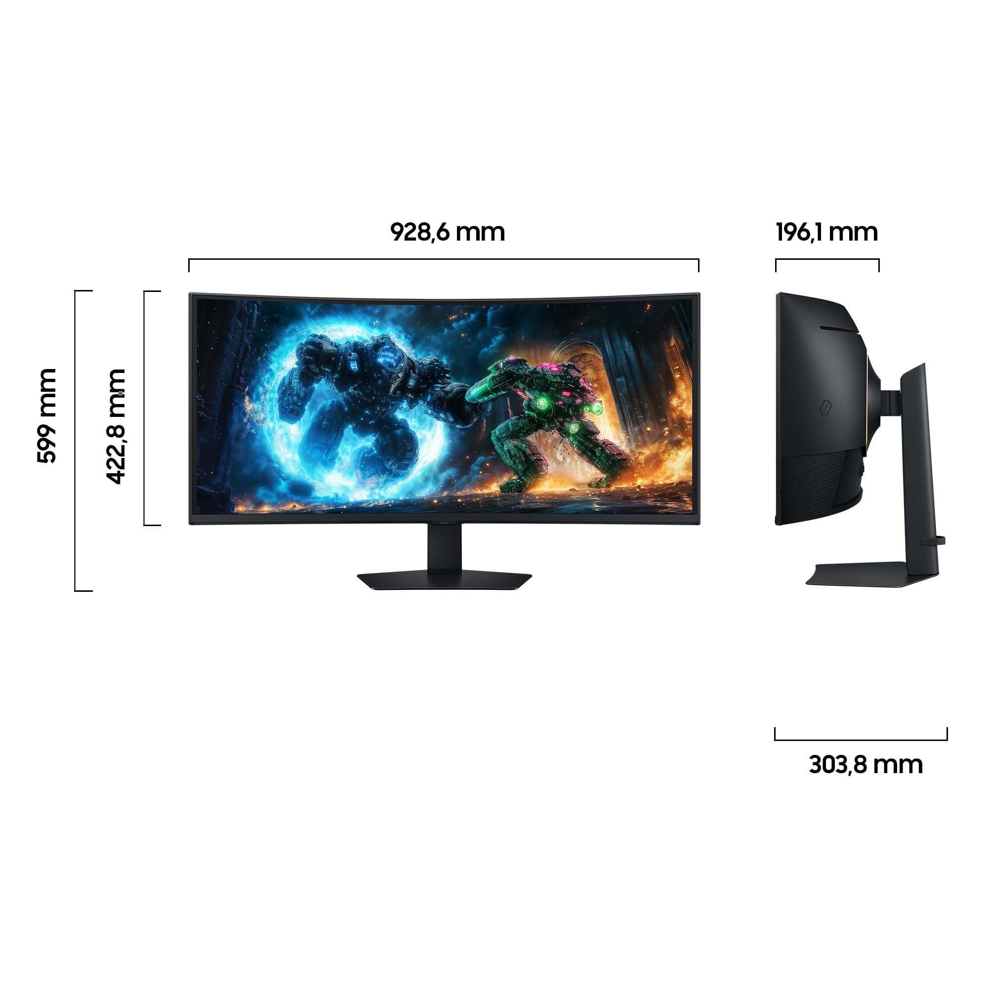 Samsung 40 Zoll Odyssey G75F 5K WUHD Curved Gaming Monitor, 5120 x 2160, 180 Hz, 1 ms (G/G), 1000R, VESA DisplayHDR 600 HDR10+, AMD FreeSync Premium Pro, Auto Source Switch+, Core Sync, LS40FG756EUXEN 5