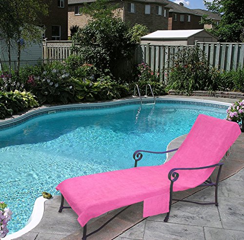 Pool Side 1000-Gram Chaise Cover, Pool lounge Chair Cover, Lawn Chair Cover, Patio Chair Cover w ...
