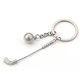 Wen XinRong Mini Cute Golf Keychain Golf Ball Key Ring Birthday Christmas Gifts for Men Women Boys Girls