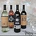 40th Milestone Birthday - Dashingly Aged to Perfection - Birthday Gift For Men - Wine Bottle Label Stickers - Set of 4