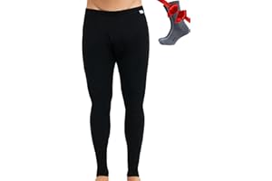 MERINO.TECH Merino Wool Base Layer Mens Bottom Pants Novelty 100% Merino Wool Heavyweight, Midweight, Lite Long Johns and Socks