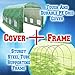 BenefitUSA Multiple Size Large Greenhouse Walk in Outdoor Plant Gardening Hot Greenhouse (16'x7'x7')