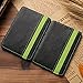 Magic Wallet Credit Card Holder 4 Card Slots Flexible Money Clip PU Leather Slim Wallets for Men Women Wallet for ID Card Business Card Money, Green
