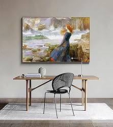 John William Waterhouse Art Prints - Miranda the