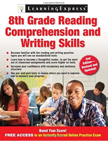 8th Grade Reading Comprehension And Writing Skills Learningexpress Llc 9781576859483 Amazon Com Books 8th Grade Reading Comprehension And Writing Skills Learningexpress Llc 9781576859483 Amazon Com Books