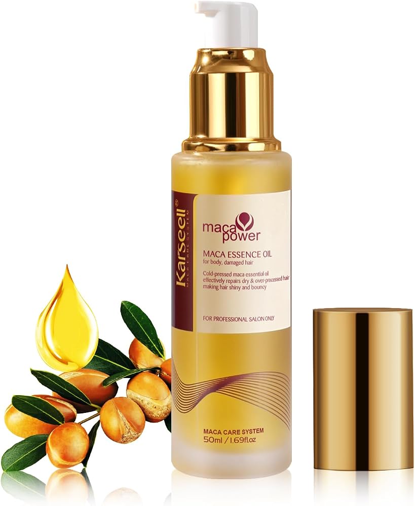 Karseell Moroccan Argan Oil 1.69 floz | for Hair Healing Cold Pressed Weightless Argan Oil Hair Serum for Dry Damaged Hair 50