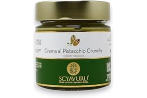 Scyavuru Sicilian Pistachio Cream Bundle 2 x 200 g – Crunchy Spread – Gourmet Italian Specialty – Product of Italy
