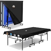 Zettum Ping Pong Table Cover - Table Tennis Cover Waterproof &amp; Heavy Duty, 600D Covers for Table Tennis, Indoor Outdoor Table Covers Fits Universal 9x5 FT Tables Folding &amp; Flat Tables
