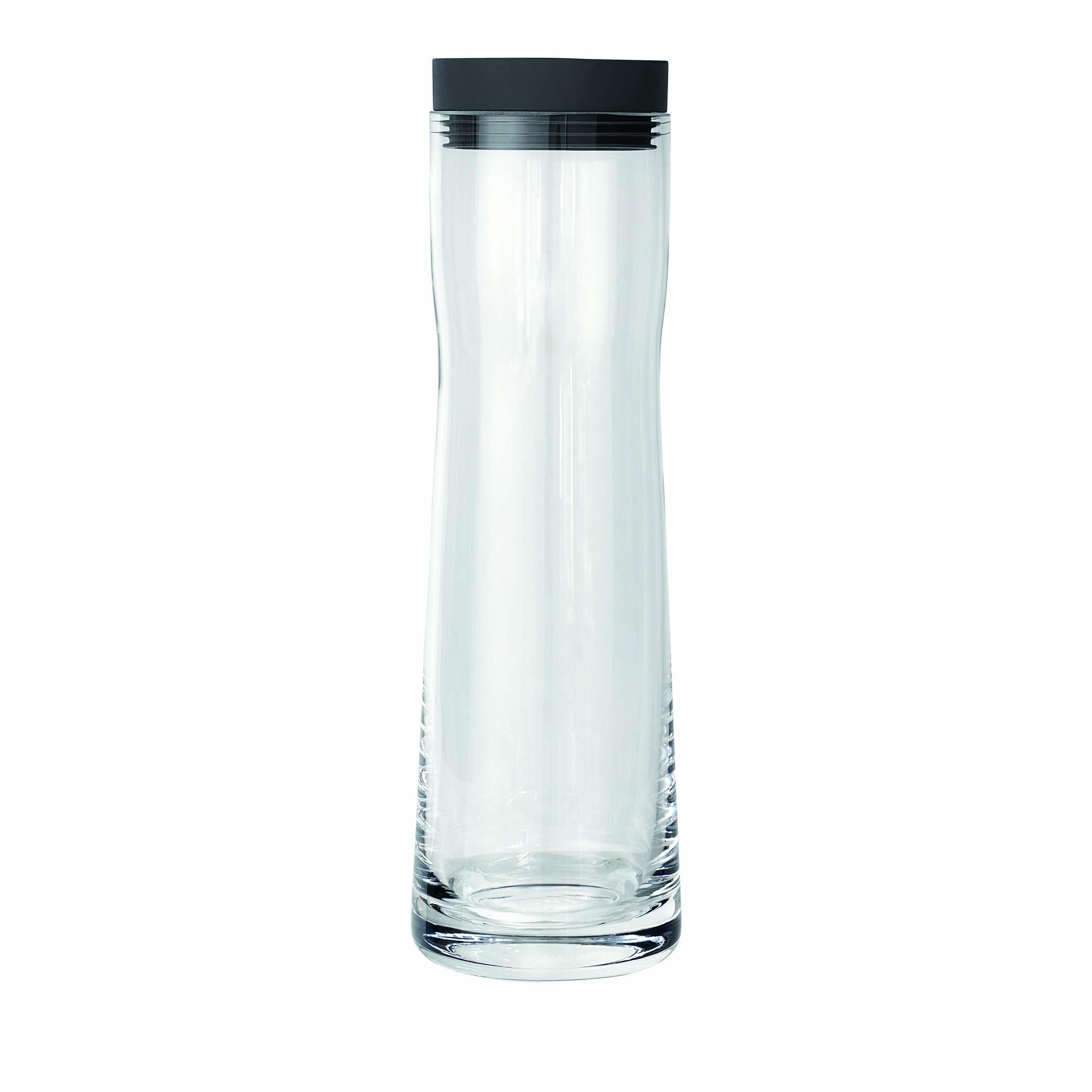 blomus - Splash 63785 Glass Water Carafe Magnet 1 Litre Capacity Silicone/Stainless Steel Lid Easy to Use (H x W x D: 29.5 x 9 x 9 cm, Colour: Magnet)