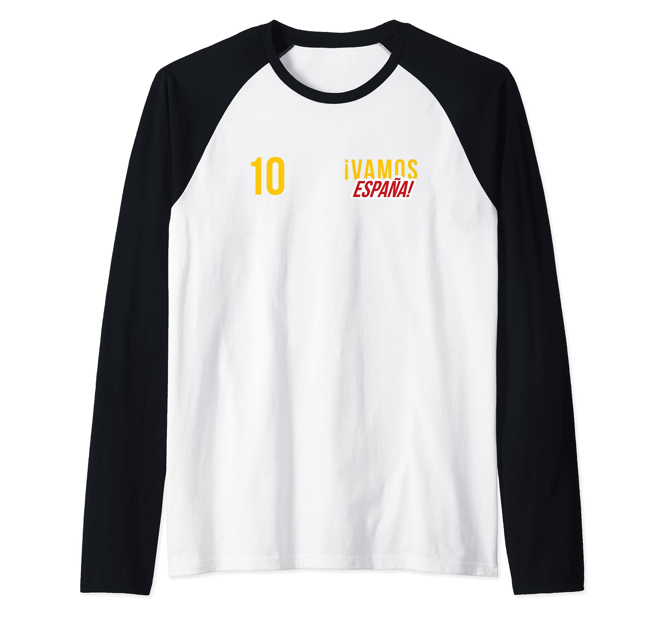 Spain Flag Raglan Baseball Tee
