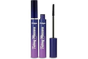 EVDAYAM Tubing Mascara Black – Lengthening Volumizing Waterproof Lash Extensions Effect – Double Pack Duo Tubular Mascara for Women – Skyhigh False Lashes Look – Gluten-Free Eye Makeup (Two Pack)