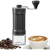 Mini Manual Coffee Grinder with 40 Adjustable Settings, Portable Hand Coffee Bean Mill with 30g Capacity, Compact Conical Burr Grinder for Espresso, Pour Over, French Press, Travel/Camping/Office