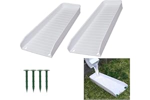 MISDENK Rain Gutter Downspout Extension, Downspout Splash Block Gutter Splash Guards Downspout Extender Gutter Extensions for