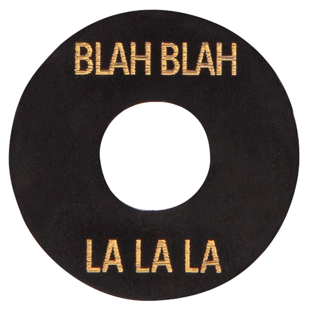 JOE DOE POKER CHIP IN AGED BLACK - BLAH - LALALA