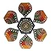 Decorative Plaques - Multi Design Wooden Rangoli for Diwali or Christmas Decoration - 7 Piece Wall, Floor or Table Decoration