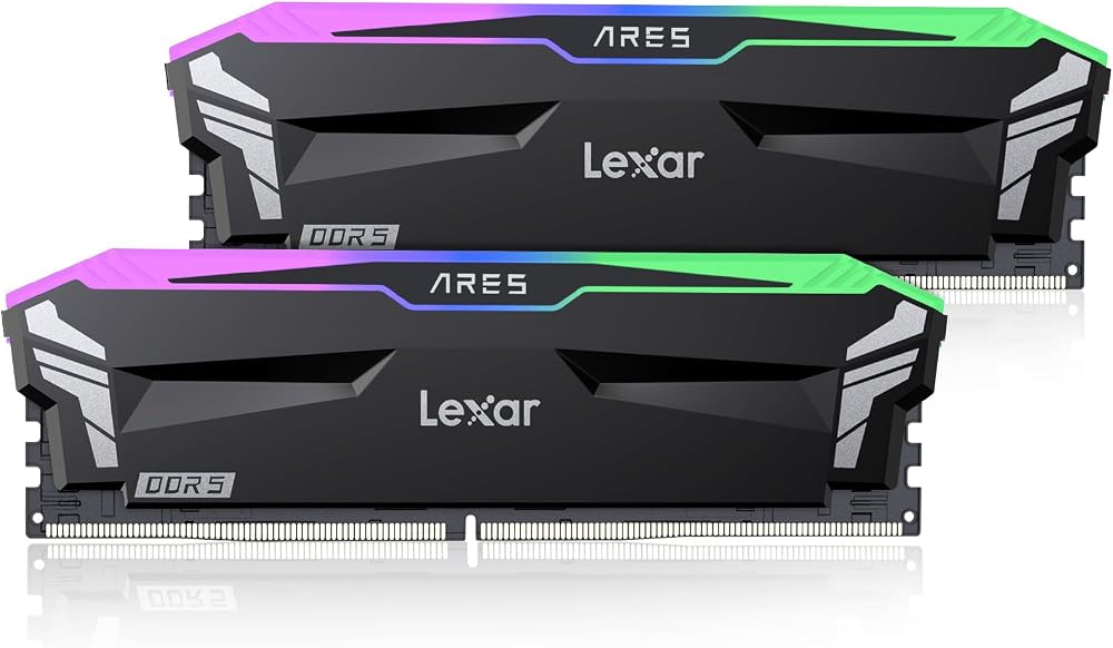 Lexar ARES RGB DDR5 RAM 32GB Kit 6400MHz 2x16GB Desktop Memory XMP 3.0 EXPO