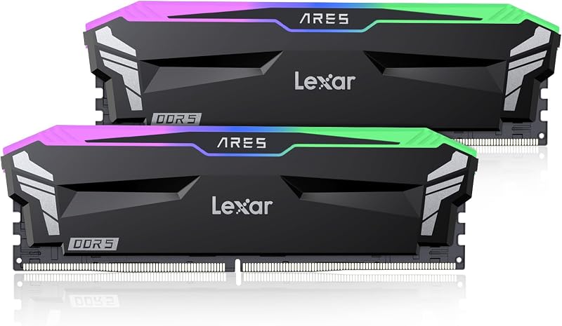 Lexar ARES RGB DDR5 RAM 32GB Kit 6400MHz 2x16GB Desktop Memory XMP 3.0 EXPO
