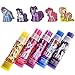 Townley Girl My Little Pony Lip Balm, 5 Flavored Glosses with 5 Character Finger Puppets