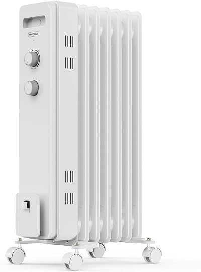 VonHaus Oil Filled Radiator 7 Fin 1500W Portable Electric Heater