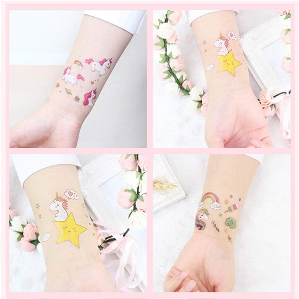 Faux Tatouages Licorne Pour Pochettes Surprises Decoration De Fete Pour Enfants Loisirs Creatifs Cuisine Maison Dwteam In