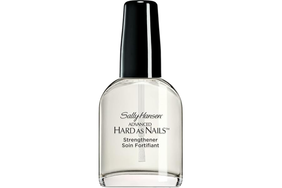 Sally Hansen Nail Treatment Advanced Hard as Nails™ Clear Nail Strengthener | Fortified with Retinol & Nylon | Strengthens & Nourishes Weak Nails