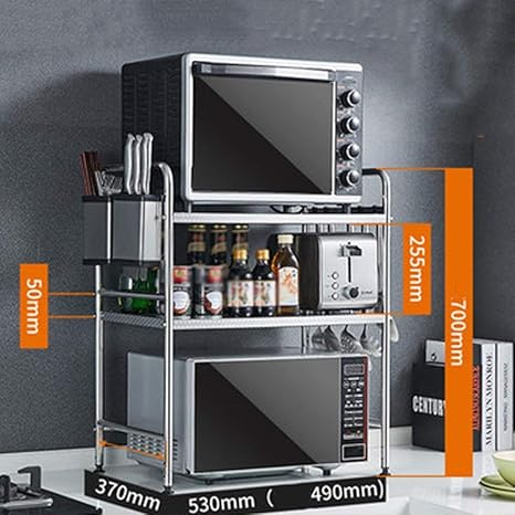WYJW Cocina Microondas Estante Horno Rejilla Condimento Platos ...