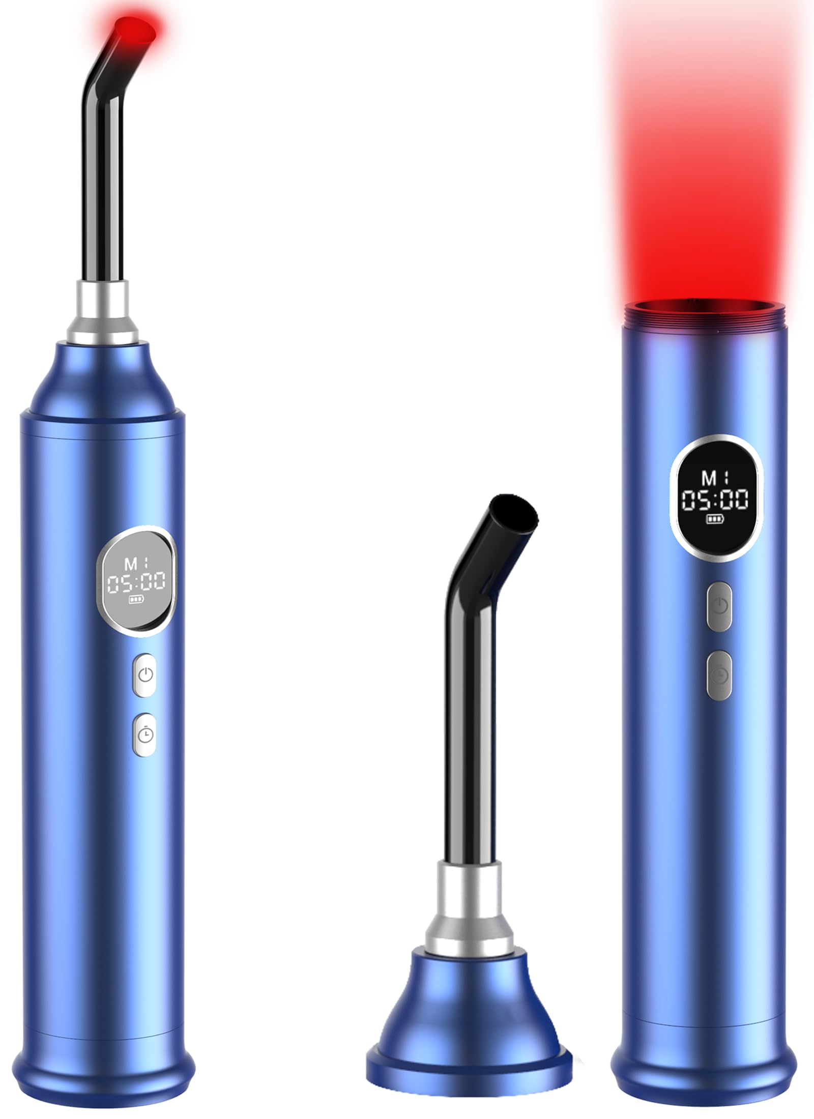Photo 1 of Red Light Therapy with Removable Tip, 2-in-1 Near Infrared & Red Light Therapy for Face Body with Timer and 4 Modes for Pain Relief of Muscles Joints, 660/850/940nm Light Therapy Torch for Travel Home