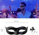 BOZILY Couple Masquerade Ball Masks Black Lace Venetian Party Mardi Gras view 3