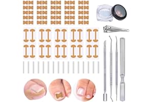 Professional Ingrown Toenail Set with Breathable Ingrown Toenail Strips, Curved Toenails Corrector Patch, Professional Pedicu