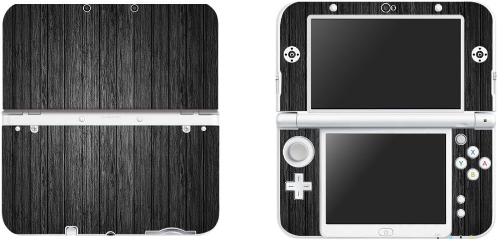 FOTTCZ Vinyl Cover Decals Skin Sticker for New Nintendo 3DS XL/LL - Black Wood Grain