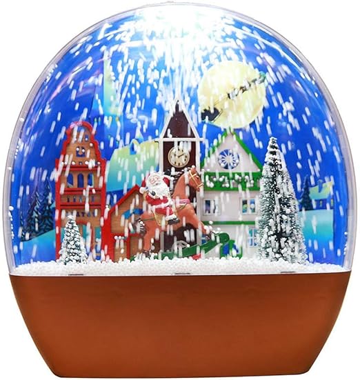 Amazon Com Weemoment Christmas Snow Globe Musical With Snowflakes