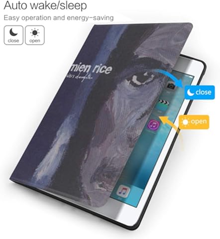Wehoiweh Demi-En Arroz Carcasa delgada y ligera antiarañazos con soporte ajustable, suspensión automática, protección para la espalda, funda para iPad Air3 10.5 iPad 7ª 10.2 talla única