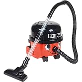 Casdon Henry &amp; Hetty Toys - Henry Vacuum Cleaner - Red Vacuum Cleaning Toy with Real Function &amp; Nozzle Accessories - Kids Cleaning Set - For Children Aged 3+