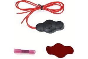 NBWDY 12V Waterproof Push-Button On-Off Switch with Quick Connector Works Great for LED Accent Lighting on Motorcycles, Cars, Trucks, ATVs, Golf Carts, etc. Completely Cut Off The Power.