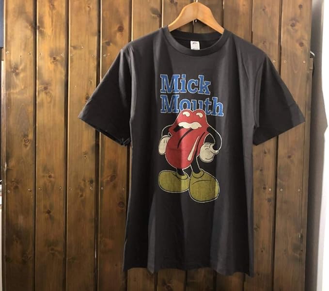 Amazon Mick Mouth パロディ ビンテージスタイル Tシャツ L ミックジャガー ミッキー マウス ローリングストーンズ Tシャツ カットソー 通販 Amazon Mick Mouth パロディ ビンテージスタイル Tシャツ L ミックジャガー ミッキー マウス ローリングストーンズ Tシャツ カットソー 通販