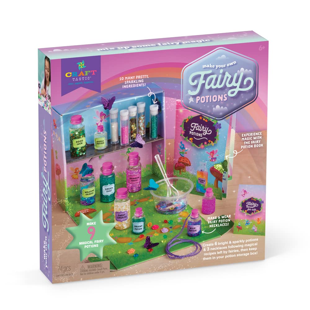 Craft-tastic – Fairy Potions Craft Kit – Make 9 Magical Fairy Potions