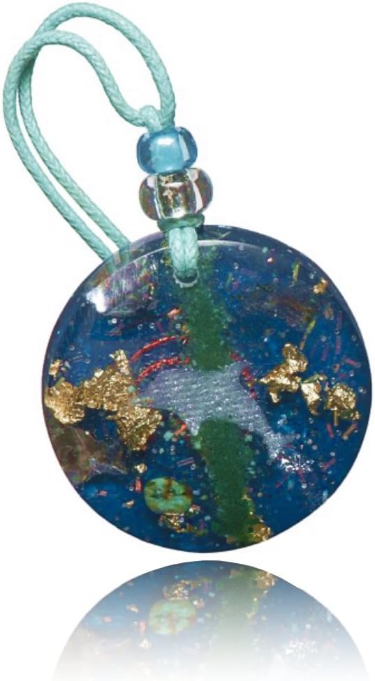 Small orgone amulet with turquoise