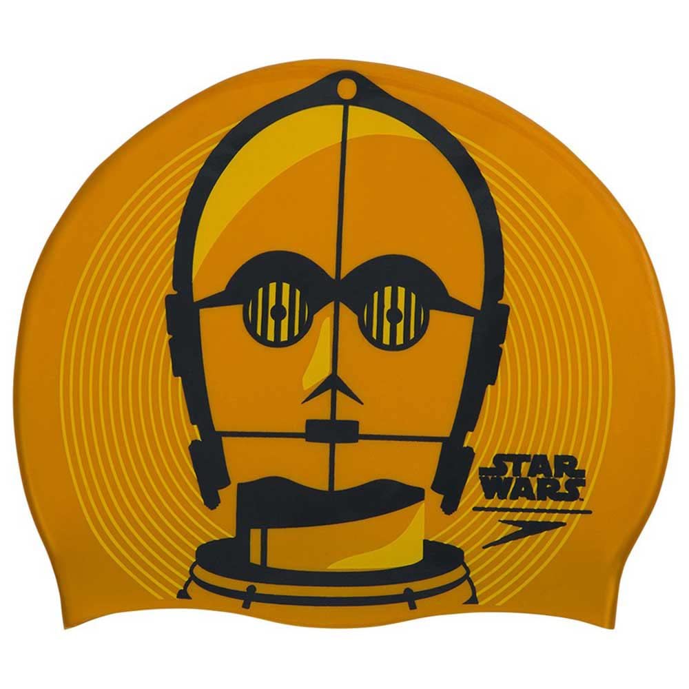 Speedo SPEFT Unisex Adult Star Wars Slogan Print Cap - Gold/Usa Charcoal/Citreon, One Size