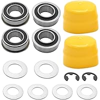 VIKKSAER M143338 M123253 Front Wheel Bearings Kit, Replacement for John Deere D100 D105 D110 D120, Replaces M123811 GX21931 G