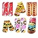 Zmart Women's Cotton Ankle Socks 3D Multi Pattern Printed Pack of 6