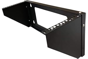 TECHTOO Wall Mount Rack 4U Vertical Rack 19Inch Wall Mountable Server Rack Heavy Duty Network Open Rack (4U)