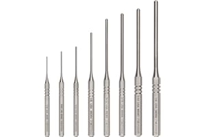 TEKTON Roll Pin Punch Set, 8-Piece (1/16-1/4 in.) | PNC93001 | Made in USA