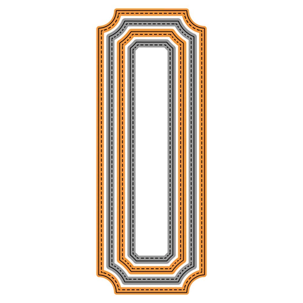 Slimline Irregular Rectangluar Frame Dies for Card Making Embossing Stencils DIY Scrapbooking Die Cuts Stencils Template Mould Handmade Crafts Scrapbooking Supplies Scrapbook Photo Album Decor