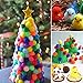 Acerich 1400 Pieces Assorted Pom Poms, Including 1100 Pcs Multicolor Pom Pom Balls Art Crafts, 4 Sizes Wiggle Googly Eyes, 200 Pcs Glitter Pompoms for DIY Creative Decorations (1400 Pcs(Multicolor1))