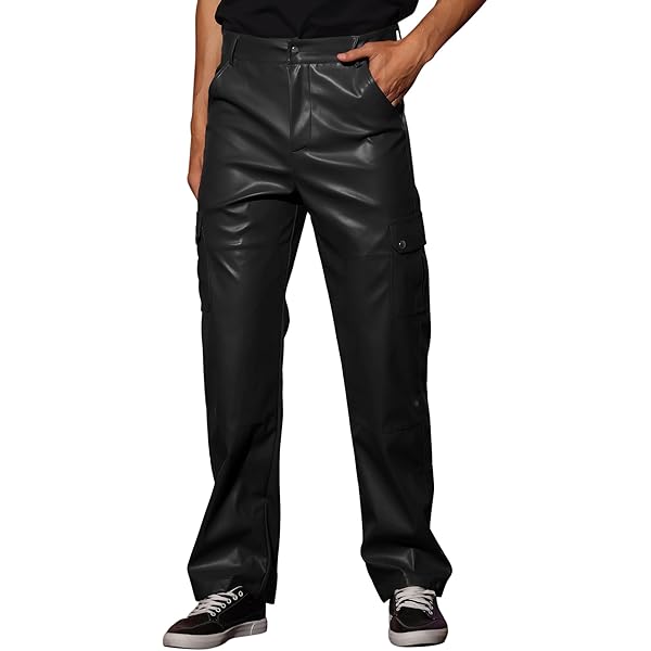 Bockle 1991 G-Zip Gay Leather Pants Trausers, Size: W29/L30 Black