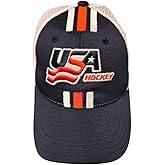 US Hockey Three Stripe Logo Hat Cap Navy and Gray | Premium Quality, Comfort & Style | Cotton | Fan Gear Limited Edition | Officially Licensed Apparel
